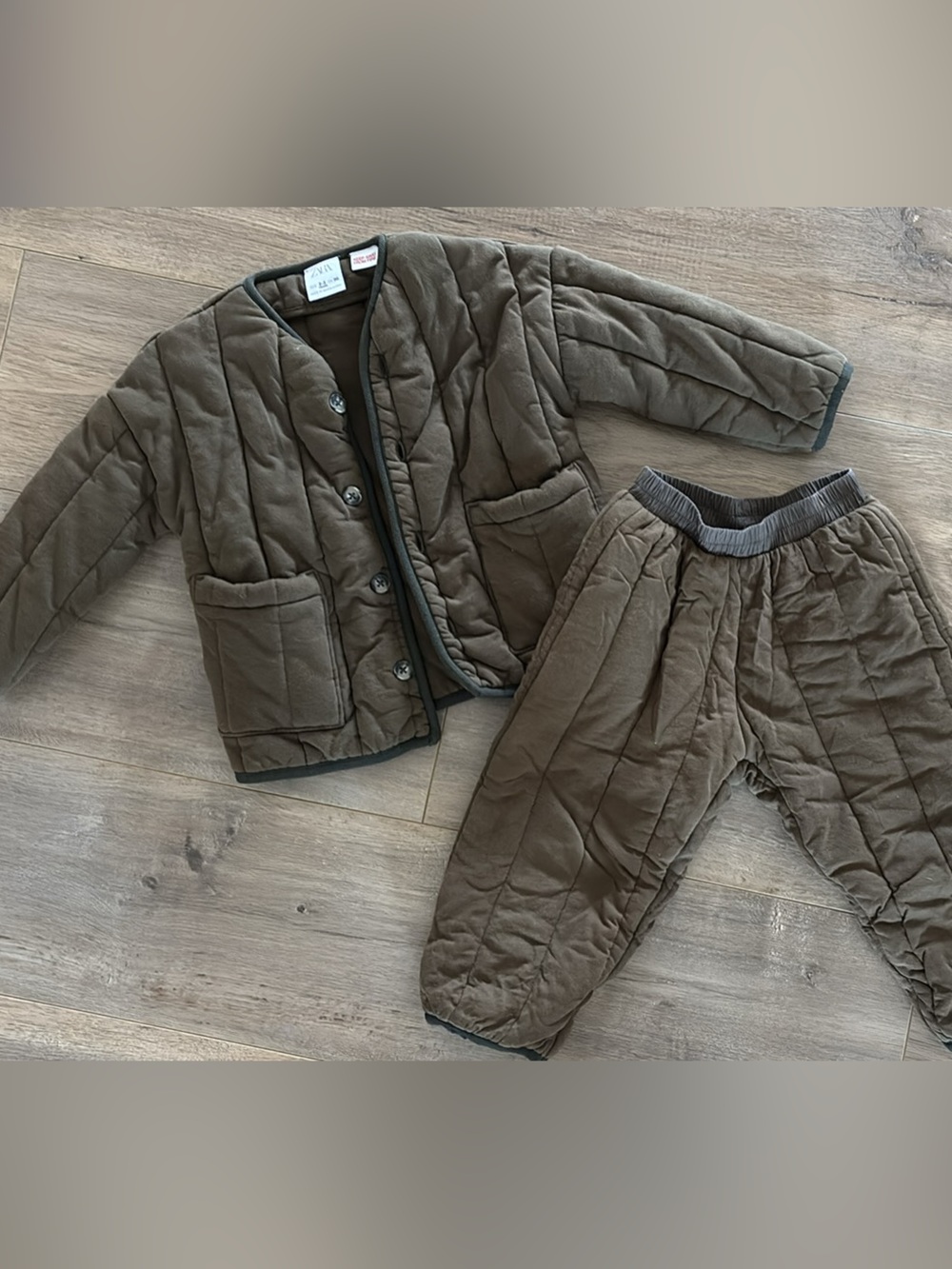 Zara quilted set toddler